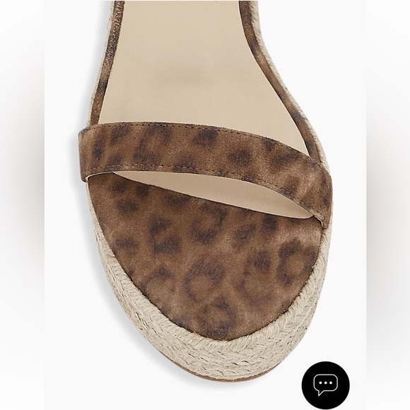 NWOT L’AGENCE Elysee Cheetah-Print Suede Espadrille Wedge Sandals Size 8.5 - Picture 5 of 11